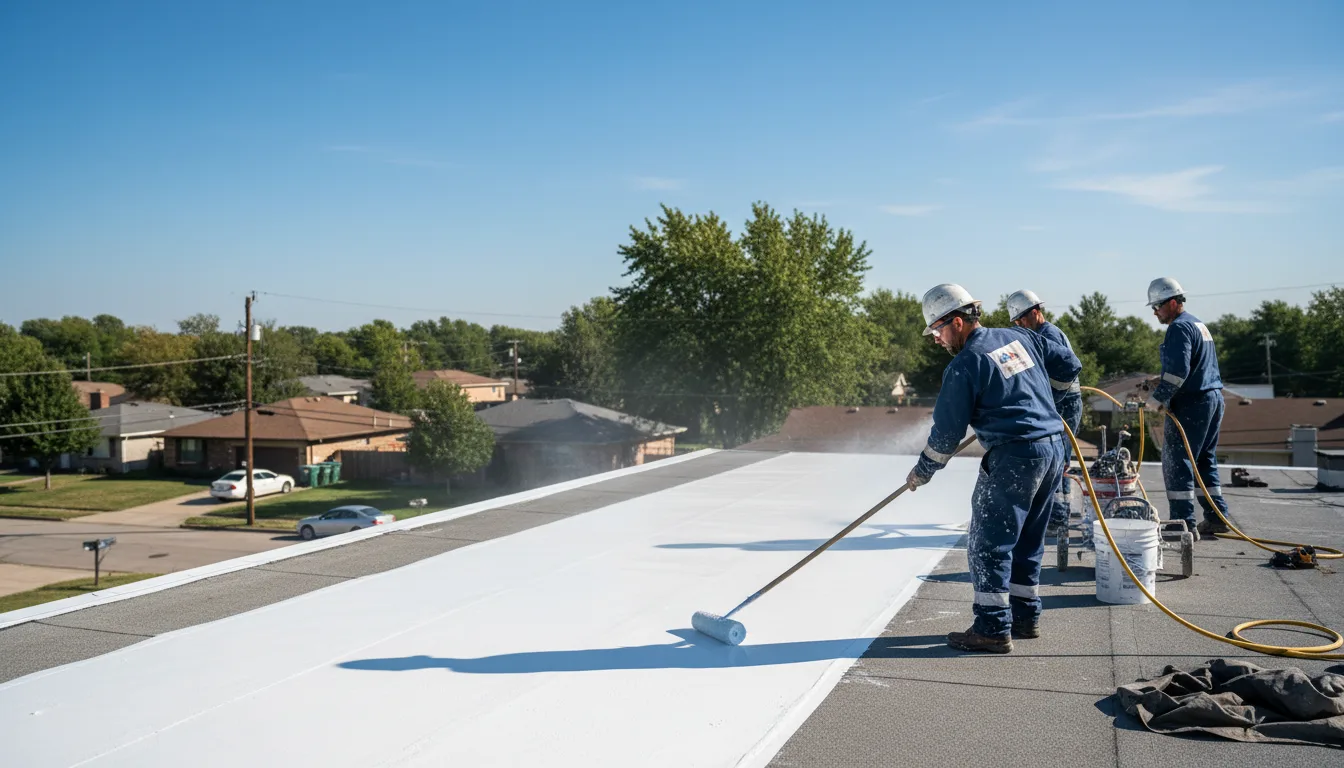 Commercial roof coating in Indianola, IA near me